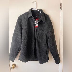 Banana Republic Men's NWT Collared Button Down Black  Shirt Jacket Size Medium